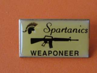 Spatanics Weaponeer M16 Gun Training Machine Pin Badge Enamel Metal 