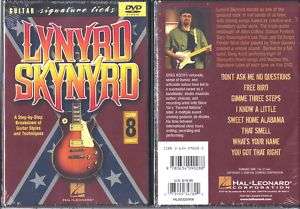LYNYRD SKYNYRD   GUITAR LICKS   NEW DVD   LEARN 8 SONGS 073999347890 