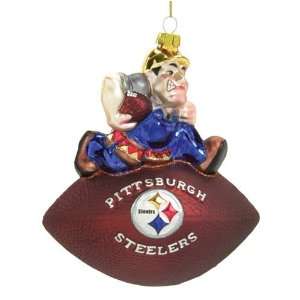  Steelers Team Mascot Football Ornament   Pittsburgh Steelers 