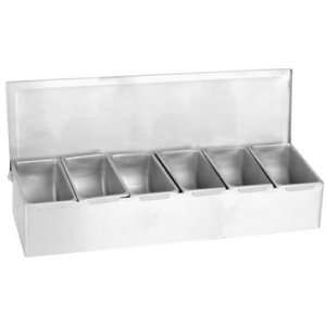  Stainless Condiment Compartment 6 Trays