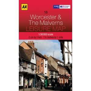  Leisure Map Worcester & The Malverns (Aa Leisure Maps 