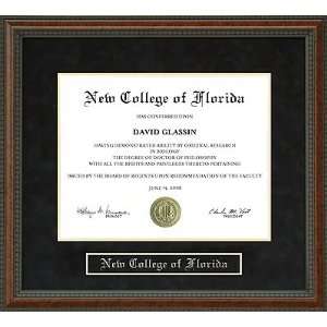  New College of Florida Diploma Frame