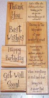 Stampin Up Single Rubber Stamps, Cheery Chat U Pick  