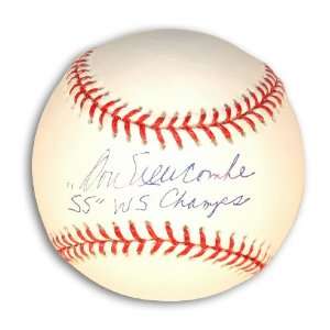  Signed Don Newcomb Ball   with 55 WS Champs Inscription 