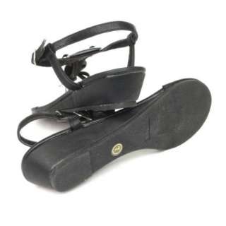   Jeweled T Strap Flat Thong Sandals Black Size 5.5 10 / casual flip