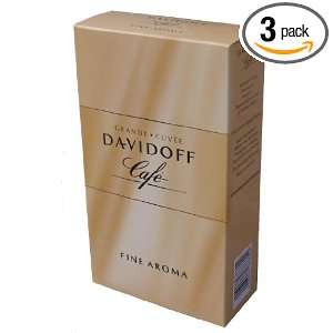 Davidoff Cafe Fine Aroma Ground Coffee, 8.8 Ounce Packages (Pack of 3 