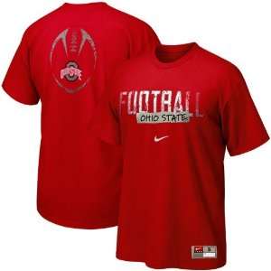  Nike Ohio State Buckeyes Scarlet Team Issue T shirt 