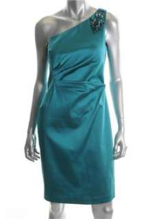 Kay Unger NEW Blue Cocktail Dress Stretch Embellished 6  