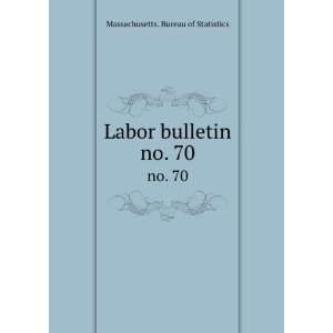    Labor bulletin. no. 70 Massachusetts. Bureau of Statistics Books