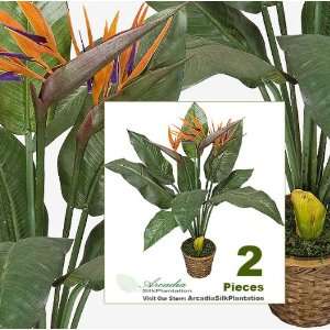   34 Bird of Paradise Artificial Tropical Silk Plants