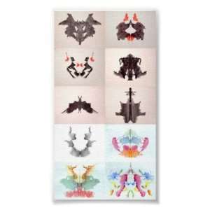   Rorschach Test Ink Blots All 10 Plates 1 10 Posters