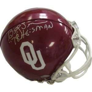  Billy Sims Autographed/Hand Signed Oklahoma Sooners Mini 