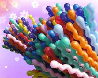 Lots Helium Latex Mix Colors Spiral Balloons Birthday Party Decoration 