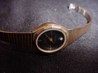 Vintage Benrus Ladies Diamond Quartz Wrist Watch  