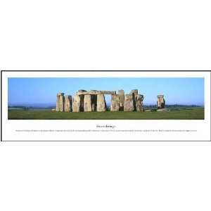 Stonehenge   Day Panoramic View Framed Print 