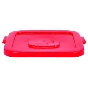  48 Gallon Huskee Waste Lid, Square, Red Industrial & Scientific