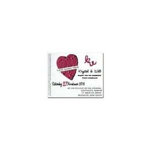  Min Qty 100 Seed Infused Invitation Note Cards, Heart, Lil 