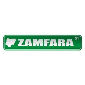   ZAMFARA ST  STREET SIGN CITY NIGERIA