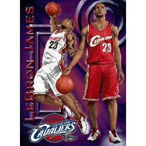 Cleveland Cavaliers LeBron James 48x60 Players Tapestry Throw  