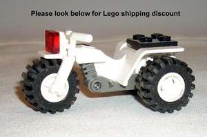 Legos Parts Bike 3 Wheel Motorcycle Body ATV White 6332  