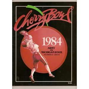  1984 Cherry Bowl Program Army Michigan State NCAA Books