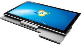 Full flat design on the Samsung AIO allows you to lay the PC all the 