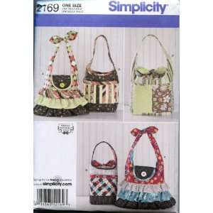   Sewing Pattern 2169 Bags, Os (One Size) Arts, Crafts & Sewing