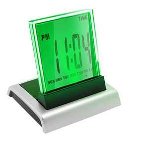 Changing Color LED Mood Desk Top Lamp Light Alarm Clock  