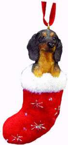 DACHSHUND DOG CHRISTMAS HOLIDAY STOCKING ORNAMENT   NEW  