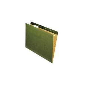   Folder, 1/5 Cut, Letter, Standard Green, 25/Box