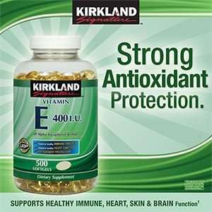 Kirkland Vitamin E 400 IU 500 Softgels FASTEST S/H  