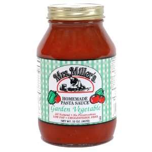 Mrs. Millers Garden Vegetable Pasta Sauce, 32 ounces  