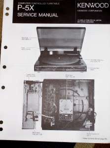 Kenwood P 5X Automatic Turntable Service/Parts Manual  