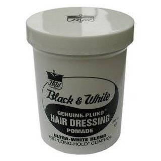 Black & White Genuine Pluko Hair Dressing Pomade 7oz