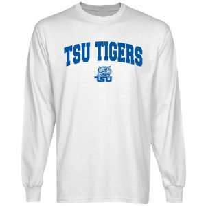  Tennessee State Tigers White Logo Arch Long Sleeve T shirt 