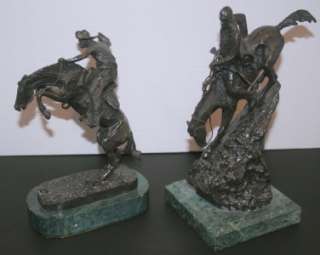   Remington Bronze Sculptures Statues WOOLY CHAPS and MOUNTAIN MAN
