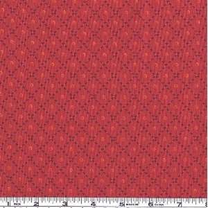  45 Wide Harvest Spice Diamonds Red Fabric By The Yard 