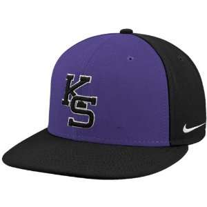 Nike Kansas State Wildcats Black On Field Fitted Hat  