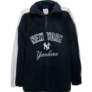  New York Yankees Half Zip Youth Polar Fleece Sports 