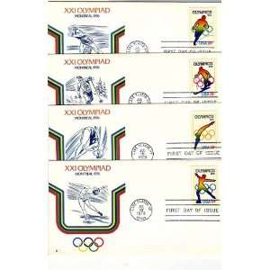  USA Four First Day Covers 1976 Olympics Scott # 1695 8 