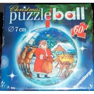  Ravensburger Christmas Puzzle Ball Santa with His Reindeer 