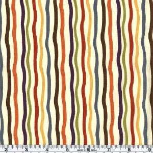  45 Wide Fall Back In Time Stripes Cream Fabric By The 