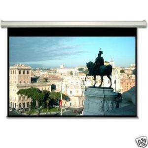   169 WHITE CASE ELECTRIC MOTORIZED PROJECTOR PROJECTION SCREEN  