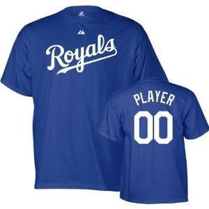 Kansas City Royals Custom Player and Number T Shirt (Blue)  