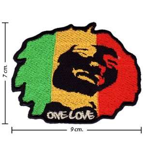 Bob Marley a Reggae Ska Band Logo VI Embroidered Iron on Patches Free 
