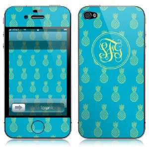  Tech Skin   Pineapple Prep Blue Lemon Cell Phones & Accessories