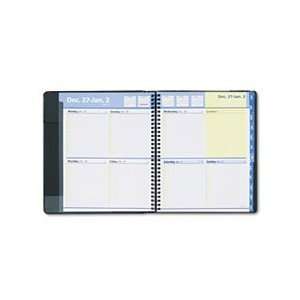 QuickNotes Recycled Weekly/Monthly Appointment Book, 8 x 9 7/8, Black 