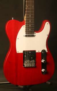 Gitano Electric Guitar Tele style Solid Mahogany body Trans. Red New 
