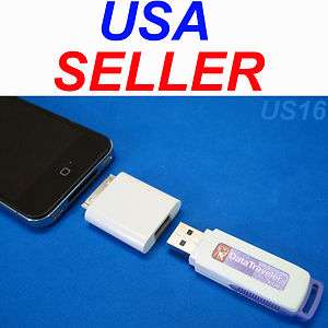 iPAD iPOD iPHONE USB ADAPTER FOR FLASH STICK THUMB DATA MEMORY DRIVE 