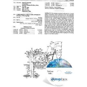  NEW Patent CD for UNDERGROUND CABLE LAYING APPARATUS 